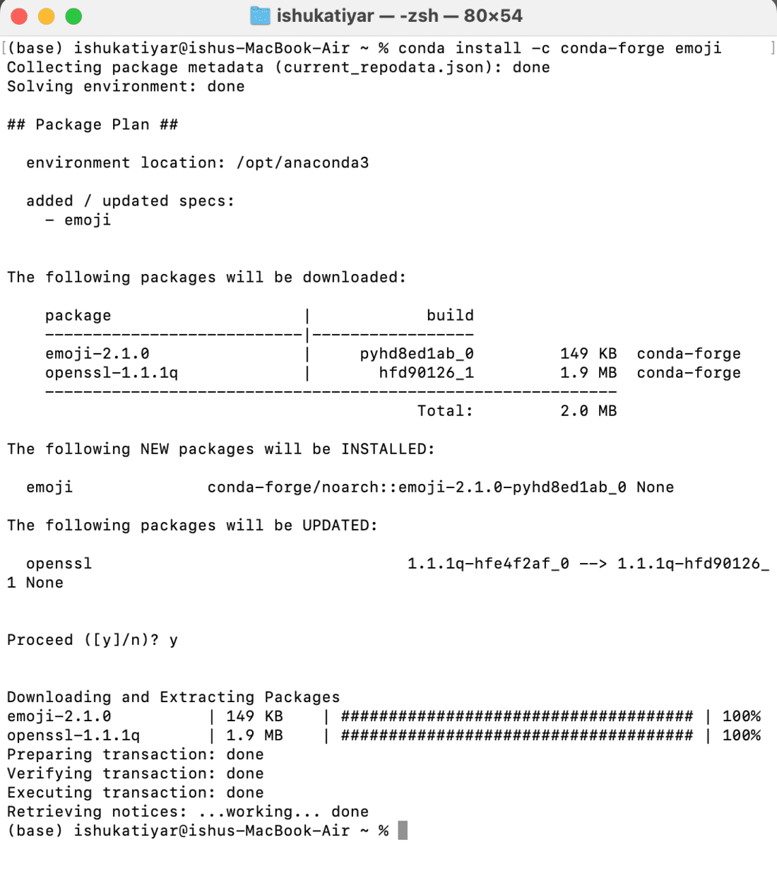 Installing-emoji-using-conda