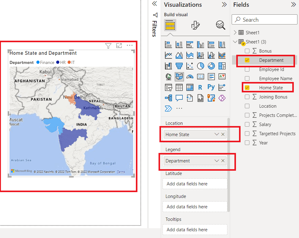 Power Bi Format Filled Map Geeksforgeeks