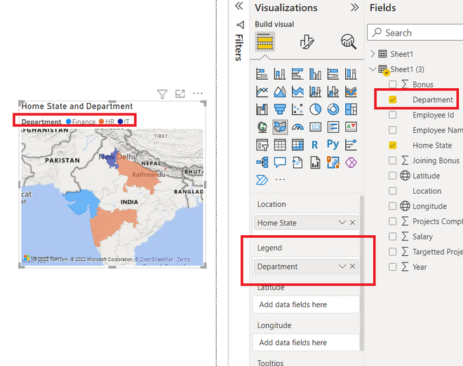 Power BI - How to Create a Filled Map?