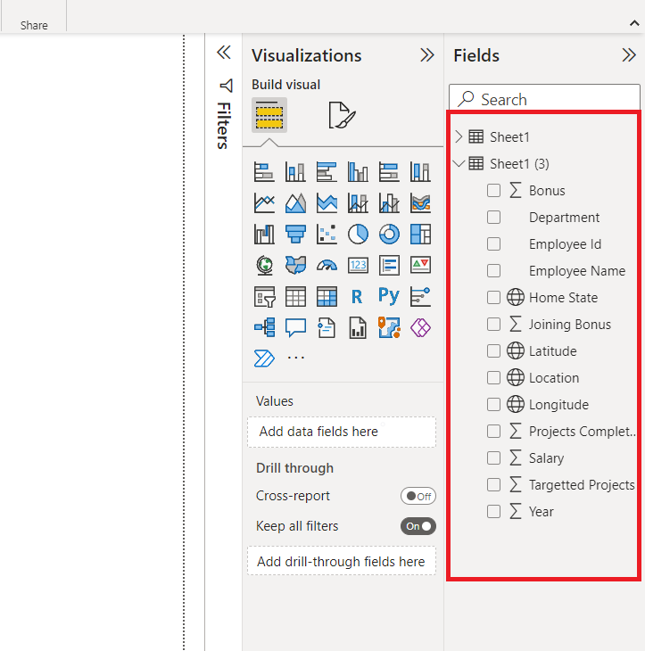 Loading Dataset for a TreeMap in Power BI