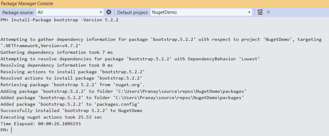 Install-Package bootstrap -Version 5.2.2