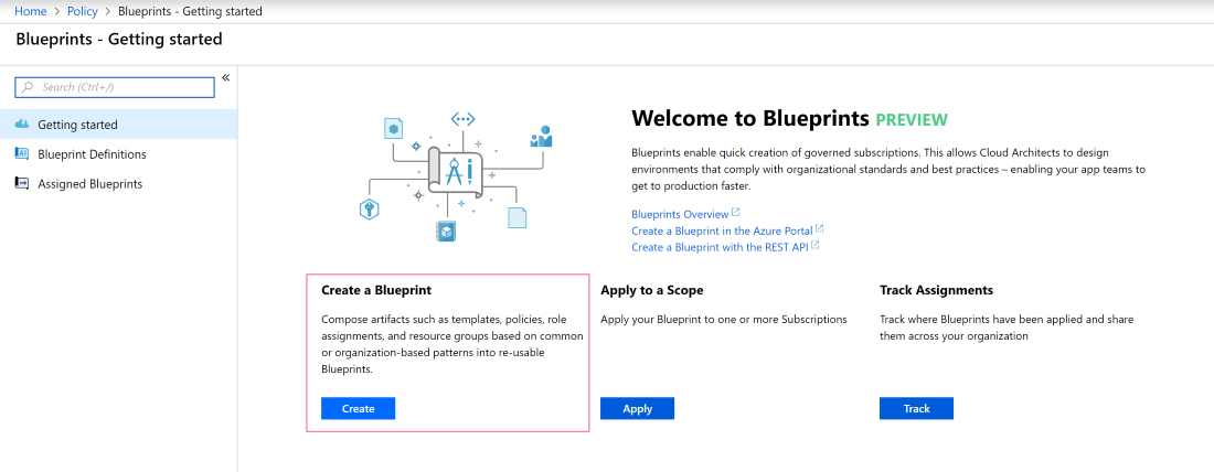 azure blueprints