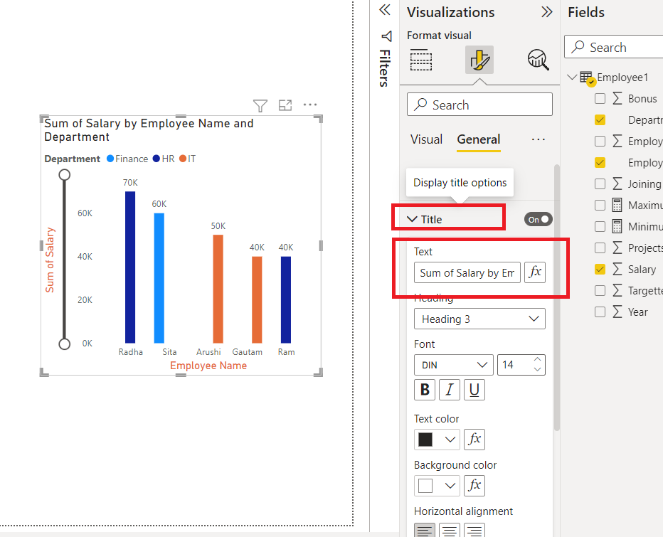 Power BI - Format Clustered Column Chart - GeeksforGeeks