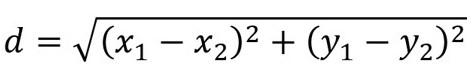 EUCLIDEAN DISTANCE FORMULA