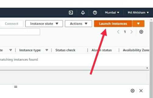 launch instance