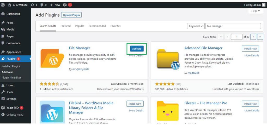 How to add FTP like file manager to your WordPress Website ...