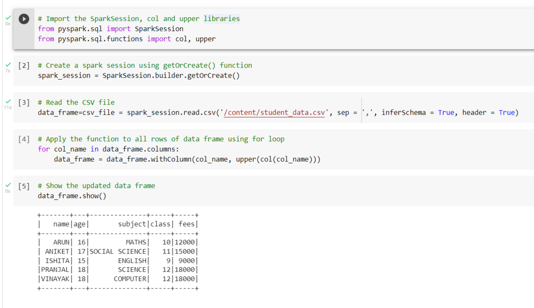 Apply Same Function To All Fields Of Pyspark Dataframe Row - Geeksforgeeks