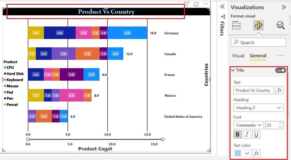 Power BI - Format Stacked Bar Chart - GeeksforGeeks