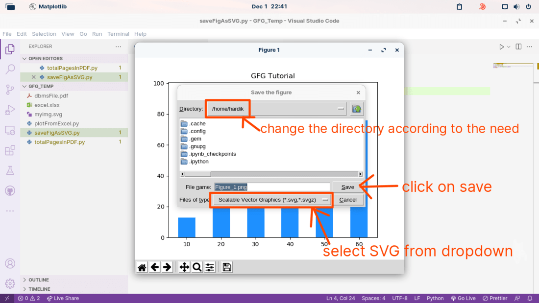 Save Matplotlib Figure 