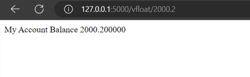 Flask - Variable Rule