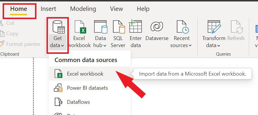 Importing Excel workbook in Power BI