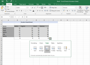 Instant Data Analysis in Advanced Excel - GeeksforGeeks