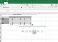 Instant Data Analysis in Advanced Excel - GeeksforGeeks