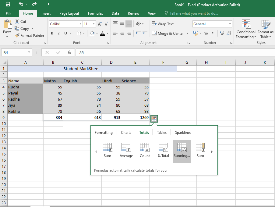 Instant Data Analysis in Advanced Excel - GeeksforGeeks