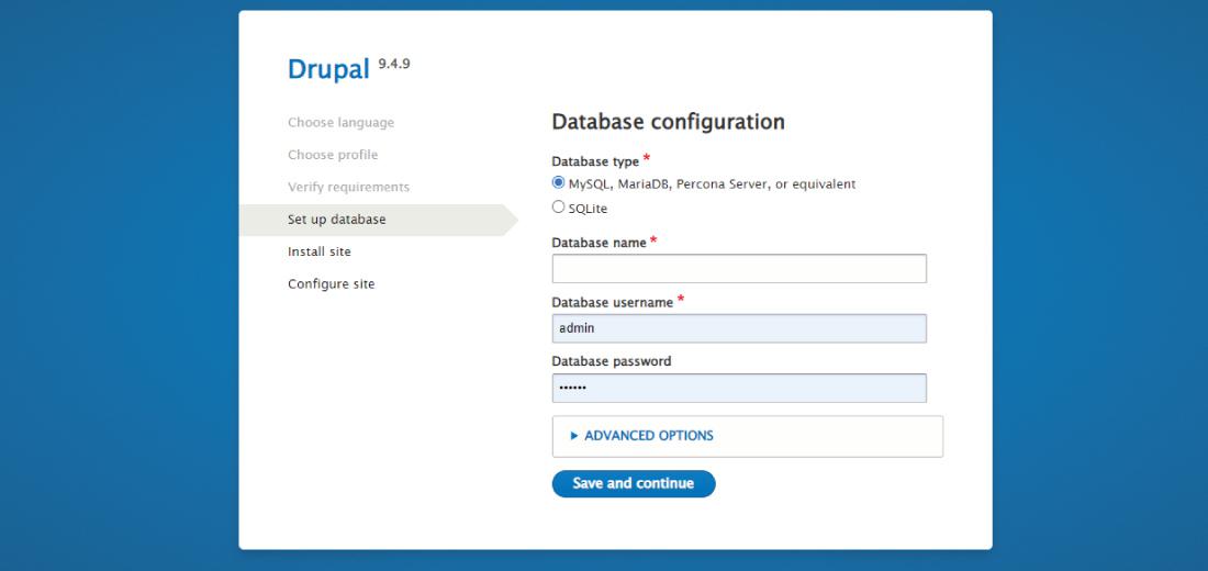 Database-configuration