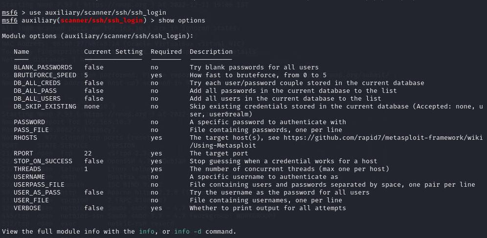 Using ssh_login module