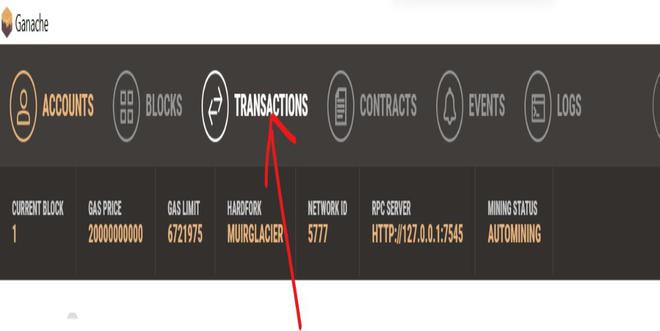 Transactions tab