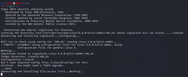 Tiger – The Unix Security Audit and Intrusion Detection Tool ...