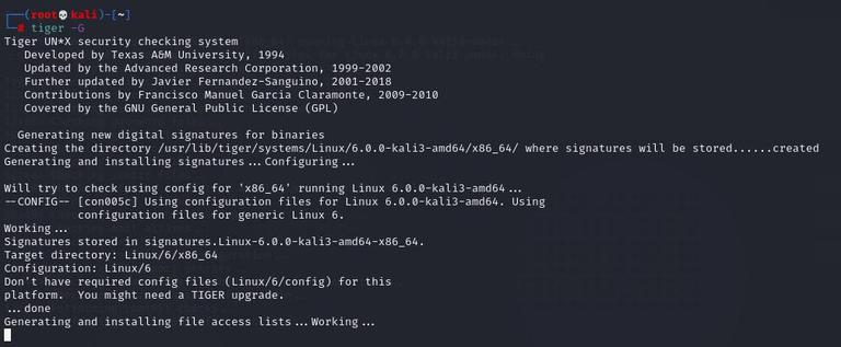 Tiger – The Unix Security Audit and Intrusion Detection Tool ...