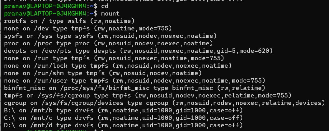 mounting file system