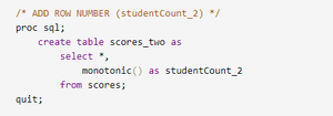 What is Alternative to _N_ in PROC SQL? - GeeksforGeeks