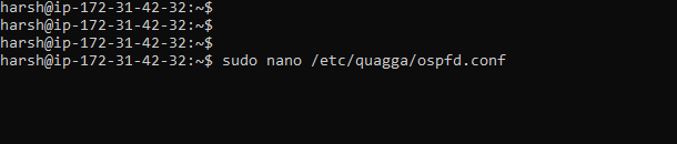 Opening quagga conf file