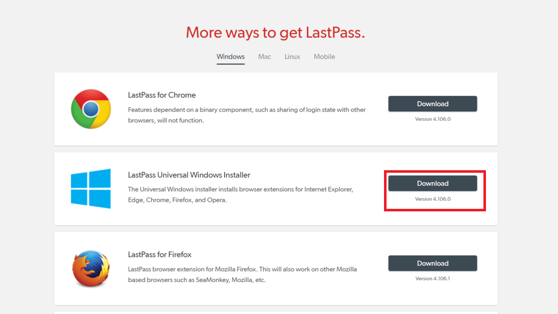 last pass download