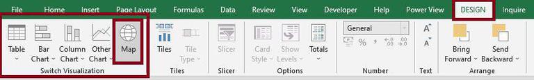 Map Visualization in Excel Power View - GeeksforGeeks