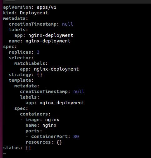 Create nginx-deployment.yaml file