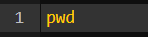 pwd command in linux