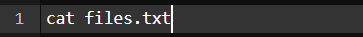cat command in linux