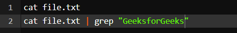 grep command in linux