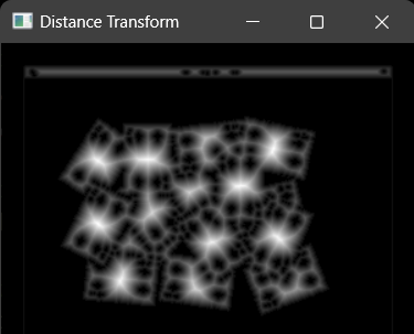 Python OpenCV - distanceTransform() Function