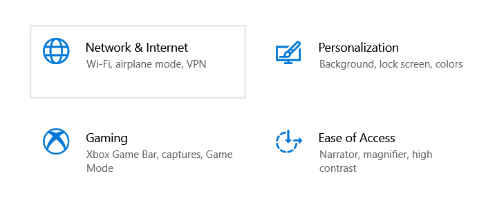 Go to Settings and choose Network & Internet.