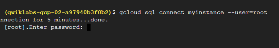 connect Cloud SQL instance