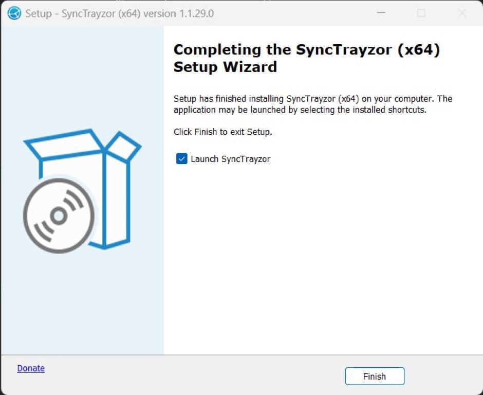 completing-syncTrayzor-setup-wizard