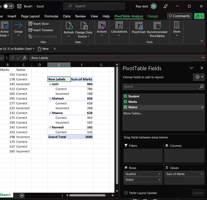 Pivot-table