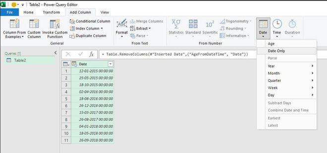 Date Modifications with Power Query in Excel - GeeksforGeeks