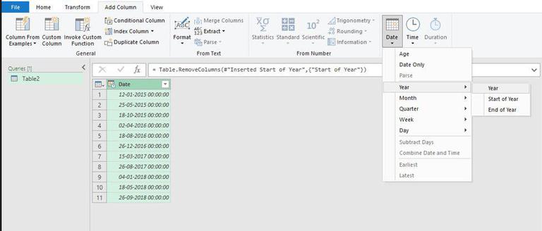Date Modifications with Power Query in Excel - GeeksforGeeks
