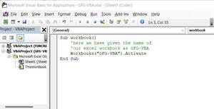 Vba Working With Workbooks : Working with Worksheets using Excel VBA ...