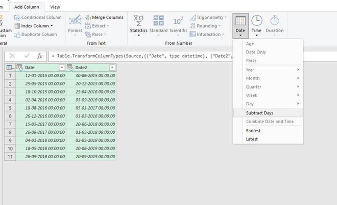 Date Modifications with Power Query in Excel - GeeksforGeeks