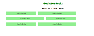 React MUI Grid Layout - GeeksforGeeks