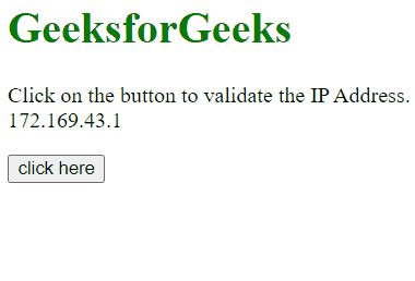 How to get client IP address using JavaScript ? - GeeksforGeeks