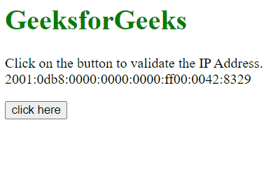 How to get client IP address using JavaScript ? - GeeksforGeeks