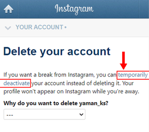 Picture of How to Delete Your Instagram Account - GeeksforGeeks