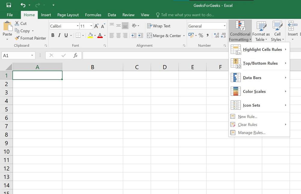 Conditional Formatting in Excel