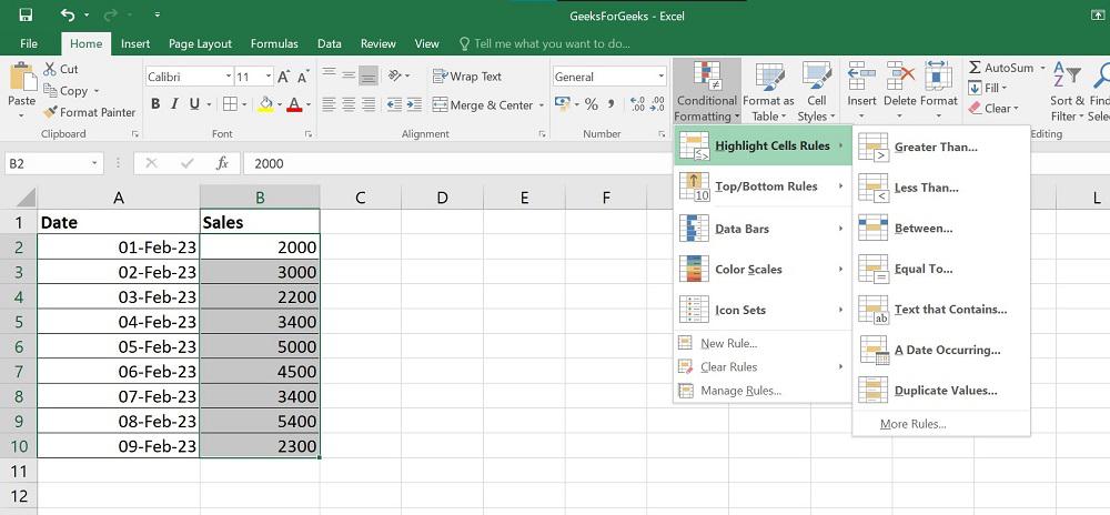 Using Conditional Formatting In Excel