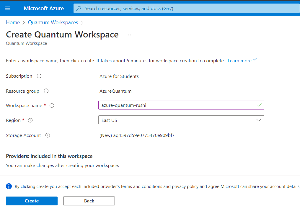 quantum workspace