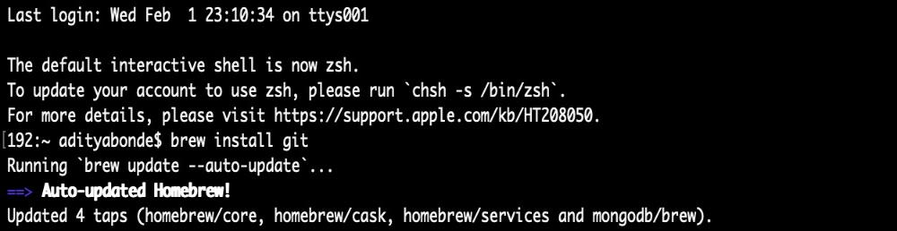 brew install git